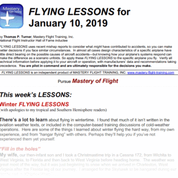 Winter Flying Lessons